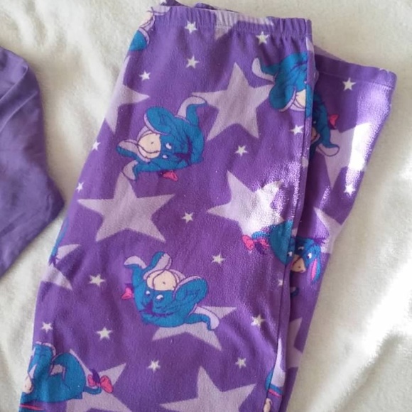 Disney Eeyore Purple Happiness is Overrated Pajama Set Ladies Small - Picture 3 of 8